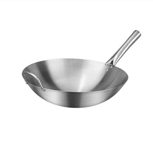 Local Kiwi Deals KITCHEN ORGANISERS Iron Wok No Coating Chinese Frying Pan