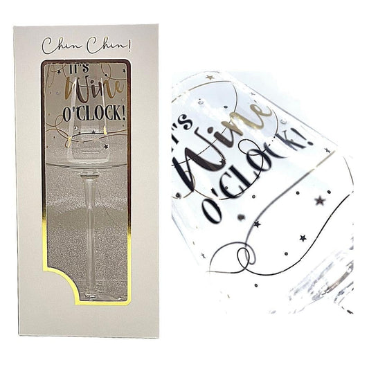 Local Kiwi Deals Kitchen The Wine’o Clock Wine Glass for Different Ages and Messages Gift Pack