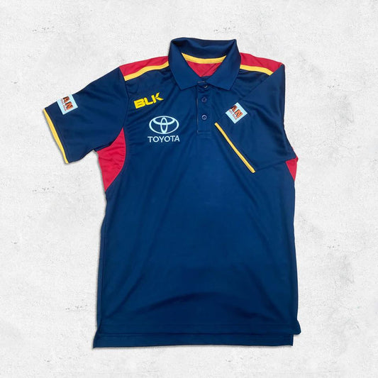 Local Kiwi Deals Men Clothing BLK ADELAIDE CROWS MEDIA POLO 2017 (7XL) NAVY