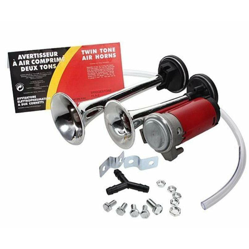 Local Kiwi Deals Mix Items Dual Air Horn - 12V Tone Trumpet Compressor for ATV Boat Truck