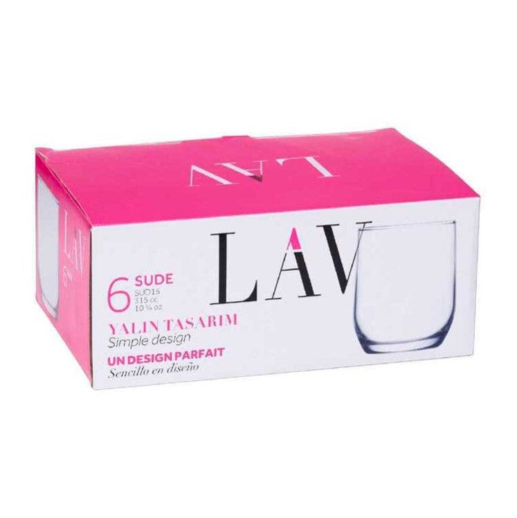 Local Kiwi Deals Mix Items 1 LAV Sude Clear Glass Set of 6 (Highball & Double Old Fashioned) 315 mL
