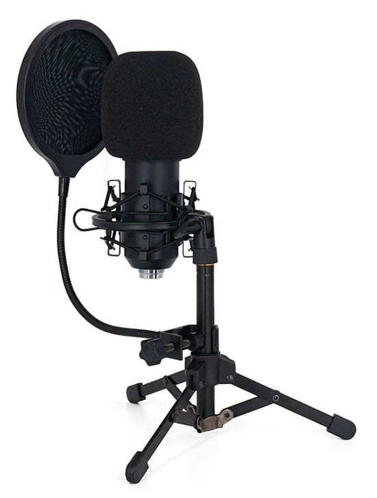 Local Kiwi Deals Music and Instruments USB Gaming Microphone Kit 6-Piece Set - Black